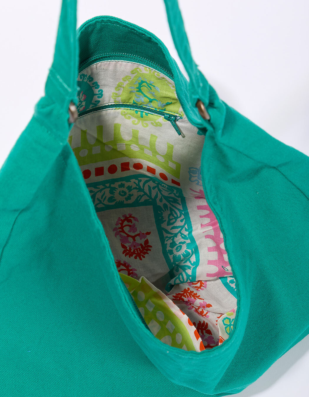 Embroidered cotton satchel bag femme La Fiancée