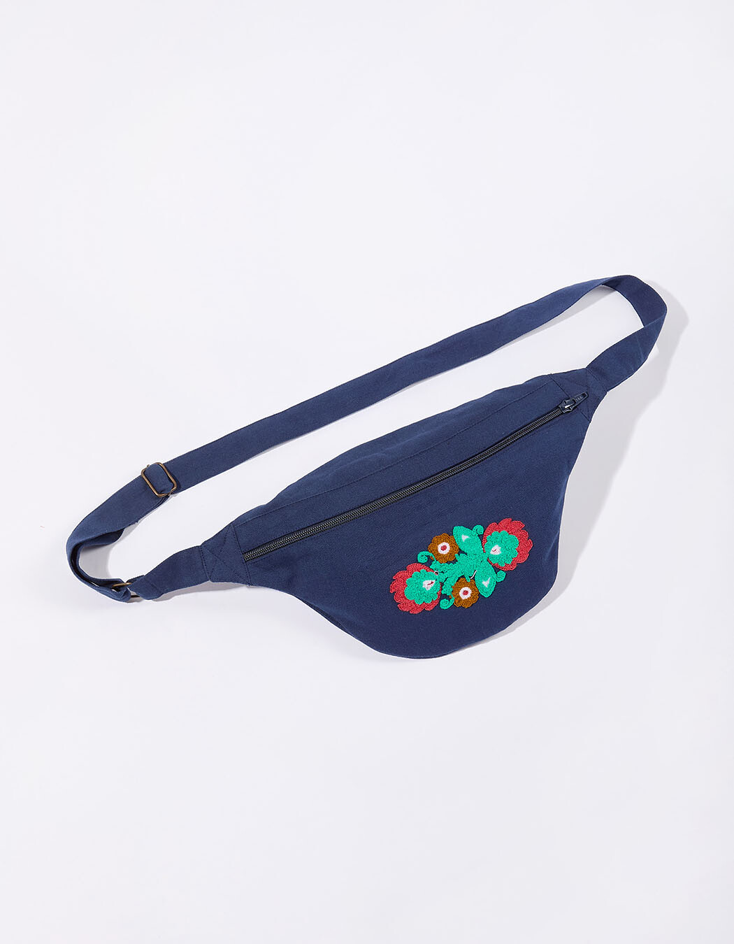 Embroidered cotton belt bag femme La Fiancée