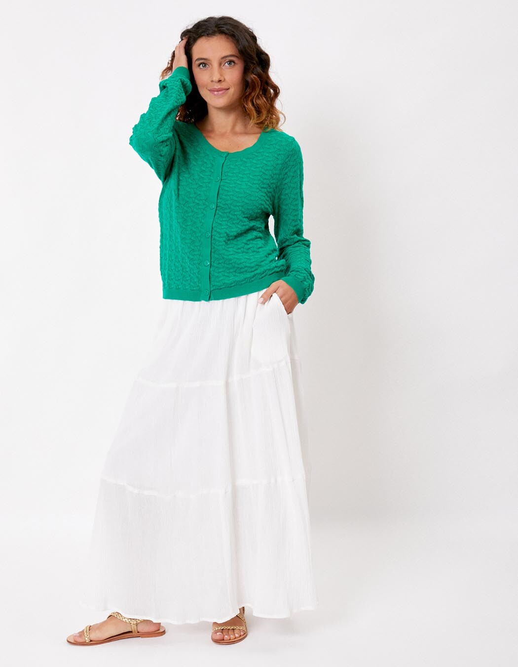 Fancy knit cardigan femme La Fianc&eacute;e