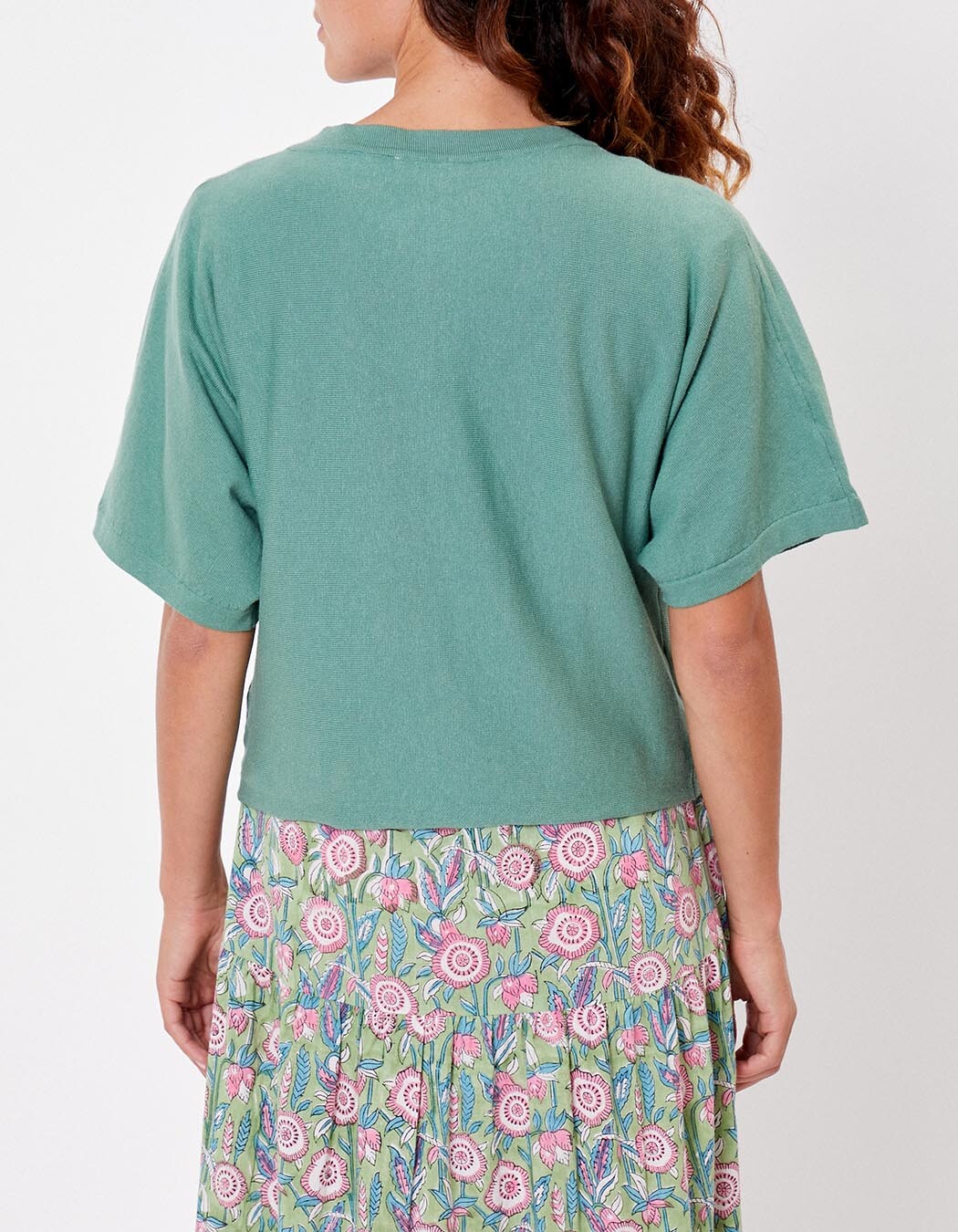 Short-sleeved knit cardigan femme La Fiancée
