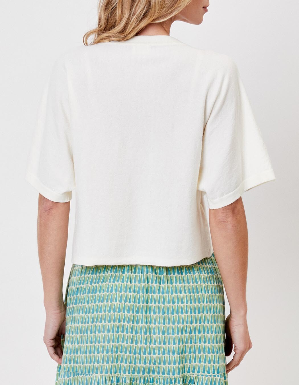 Short-sleeved knit cardigan femme La Fiancée
