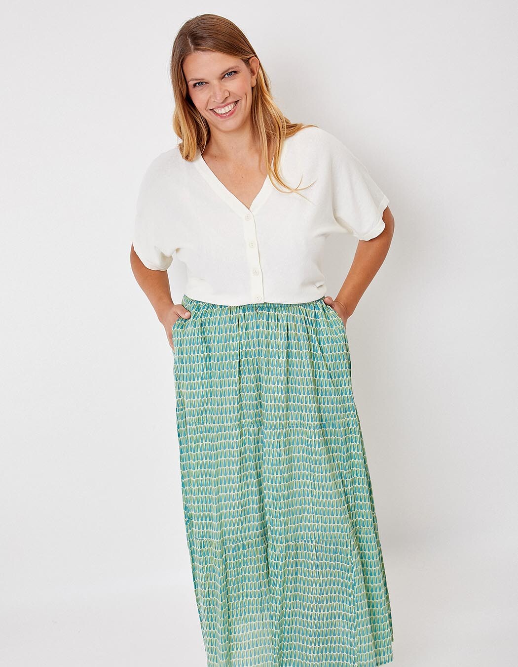 Short-sleeved knit cardigan femme La Fiancée