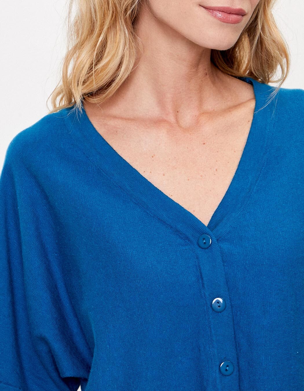 Short-sleeved knit cardigan femme La Fiancée