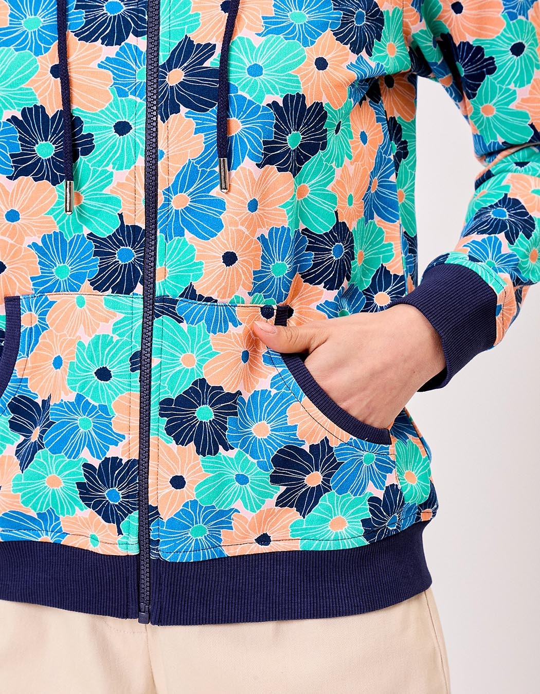 Printed organic cotton sweatshirt femme La Fiancée