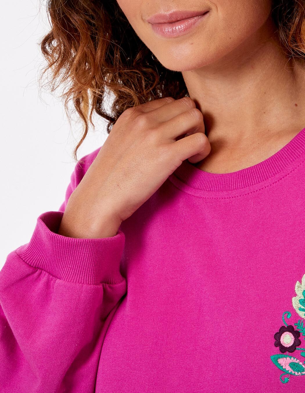 Embroidered organic cotton sweatshirt femme La Fiancée