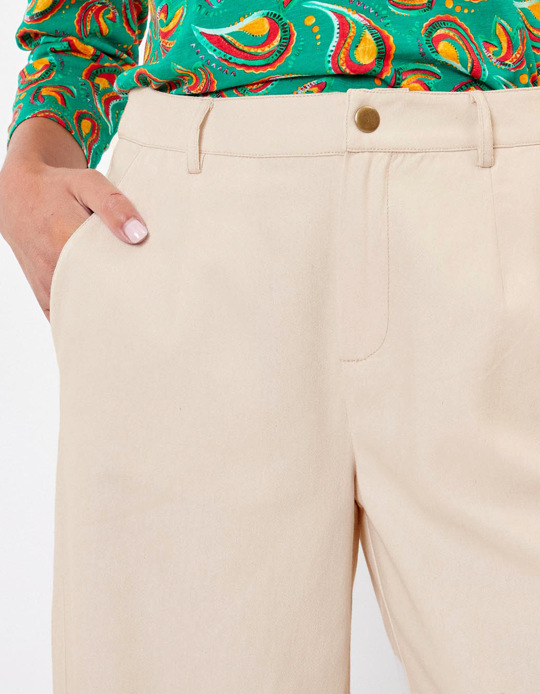 Flared 7/8 cotton pants femme La Fianc&eacute;e