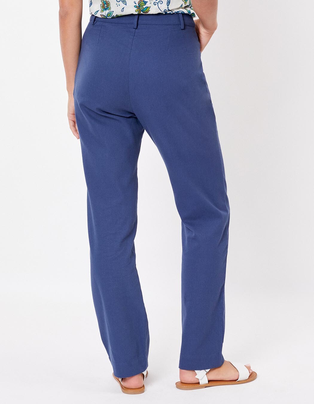 Cigarette-style cotton pants femme La Fianc&eacute;e