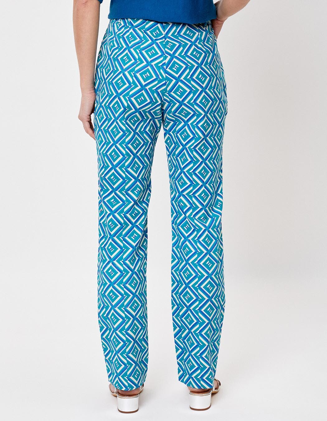 Cigarette-style cotton pants femme La Fiancée