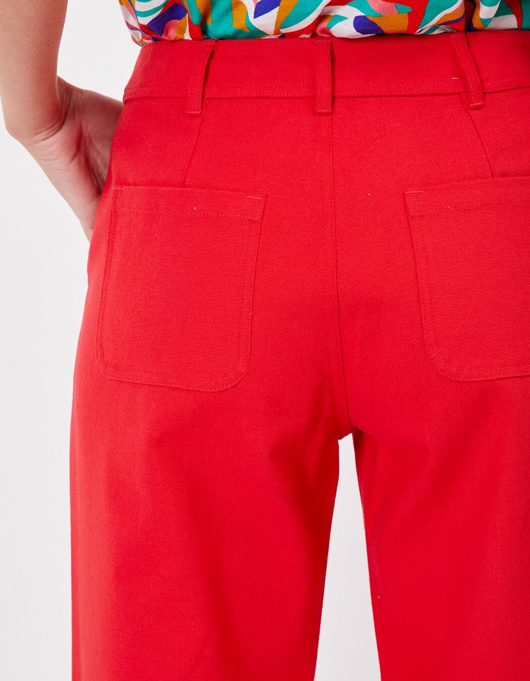 Straight thick cotton pants femme La Fianc&eacute;e