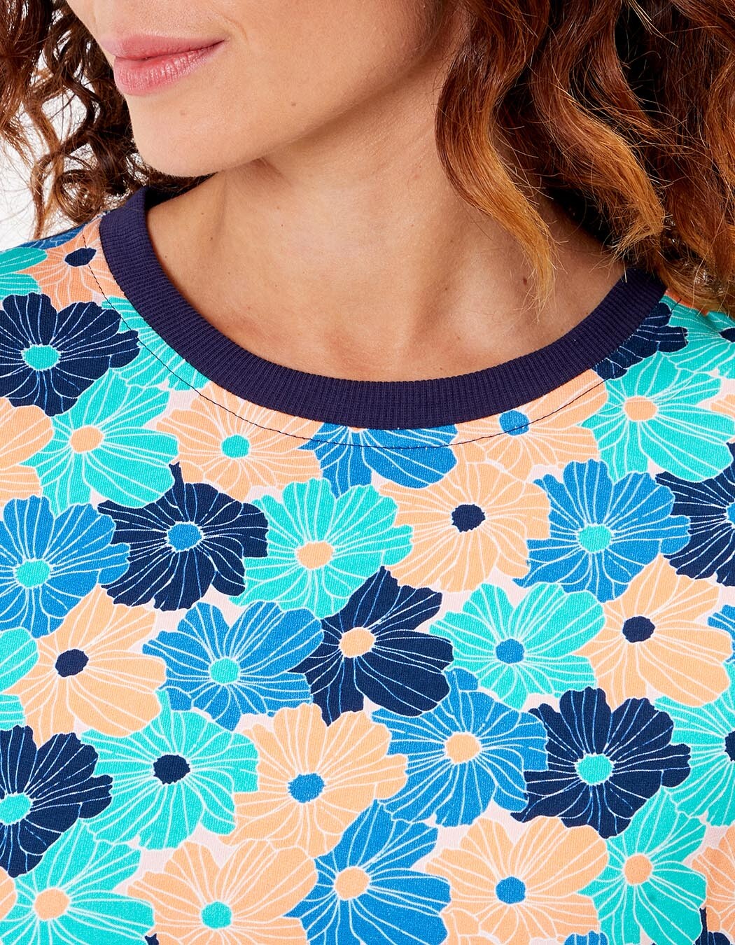Printed organic cotton sweatshirt femme La Fiancée