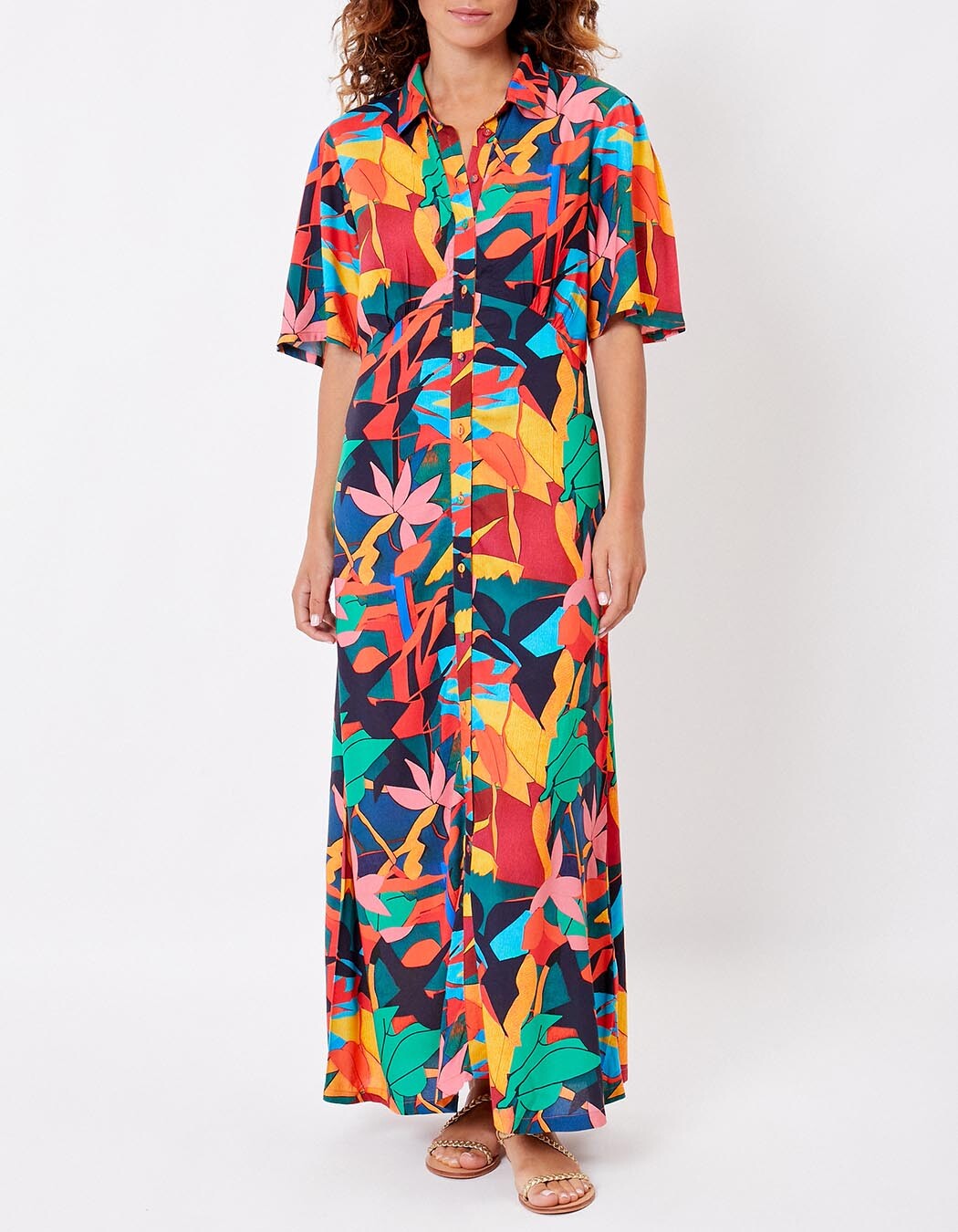 Long fluid shirt dress femme La Fianc&eacute;e