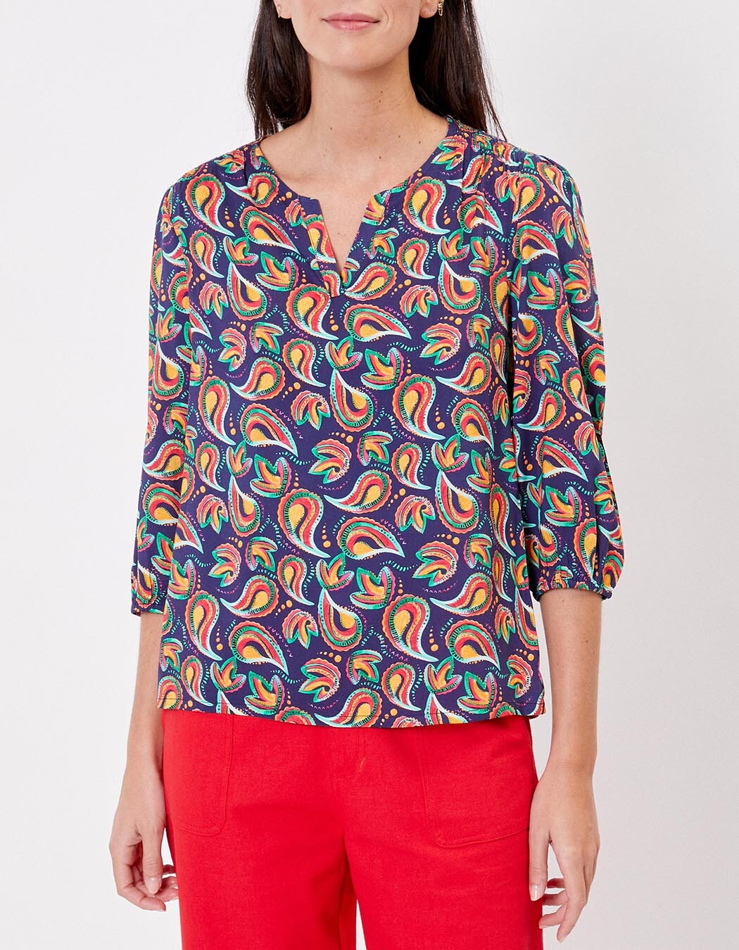 Fluid 3/4-sleeve top femme La Fianc&eacute;e