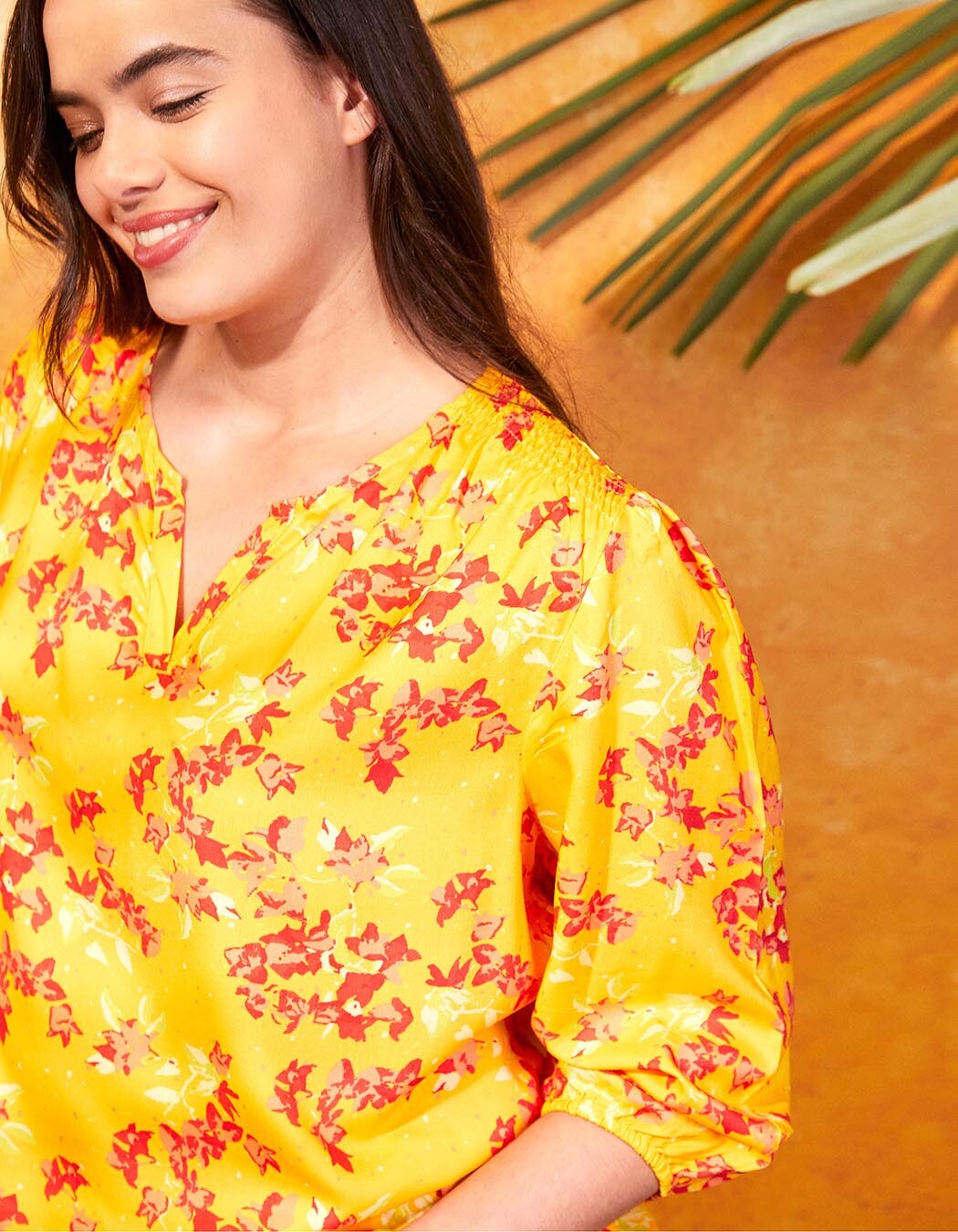 Fluid 3/4-sleeve top femme La Fianc&eacute;e