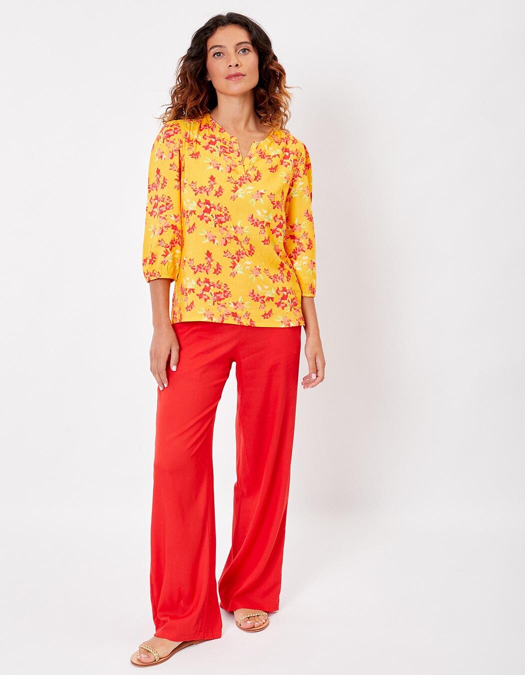 Fluid 3/4-sleeve top femme La Fianc&eacute;e