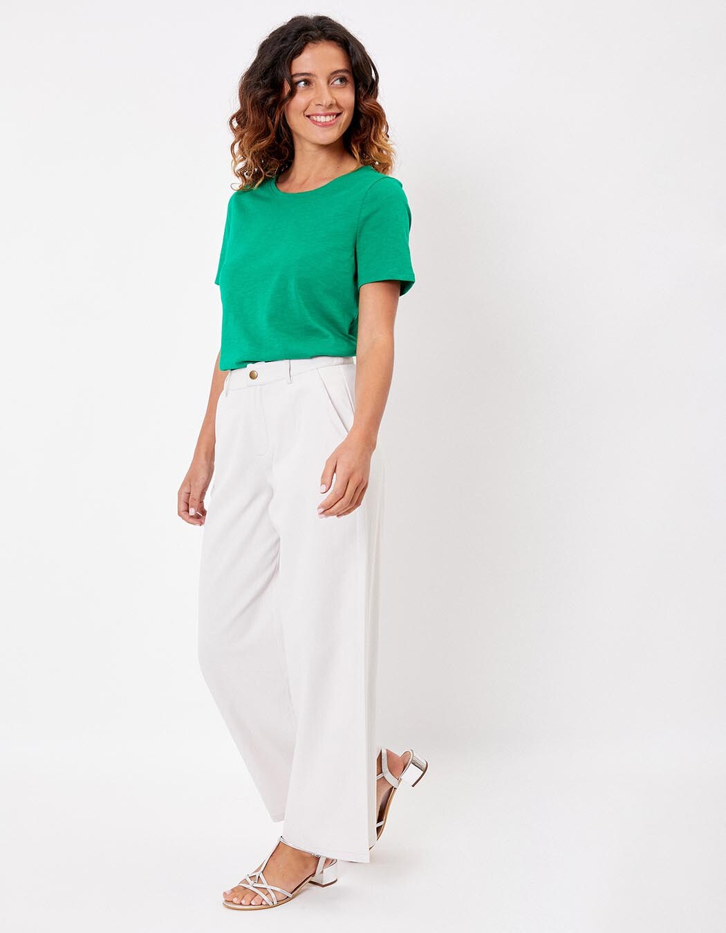 Organic cotton slub t-shirt femme La Fiancée