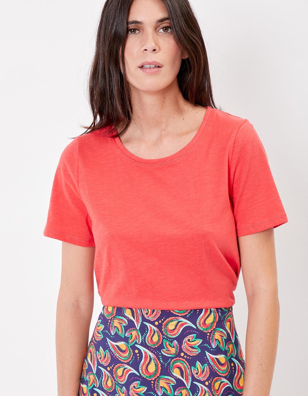 Organic cotton slub t-shirt femme La Fiancée