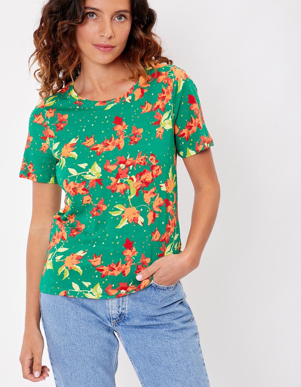 Organic cotton slub t-shirt femme La Fiancée