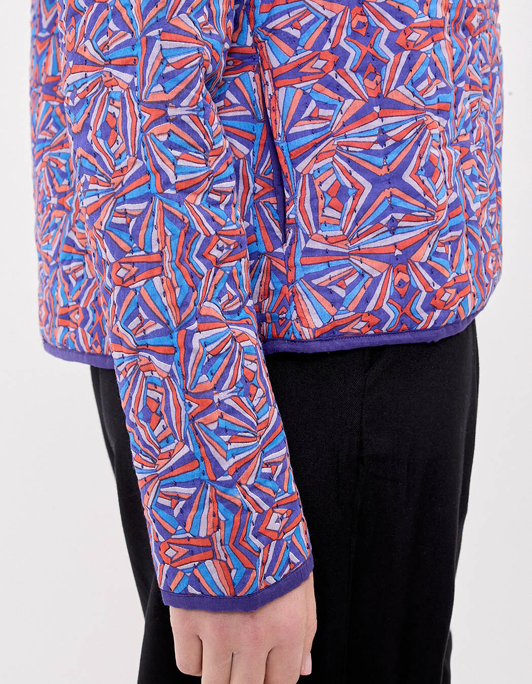 Lined quilted organic cotton jacket femme La Fiancée