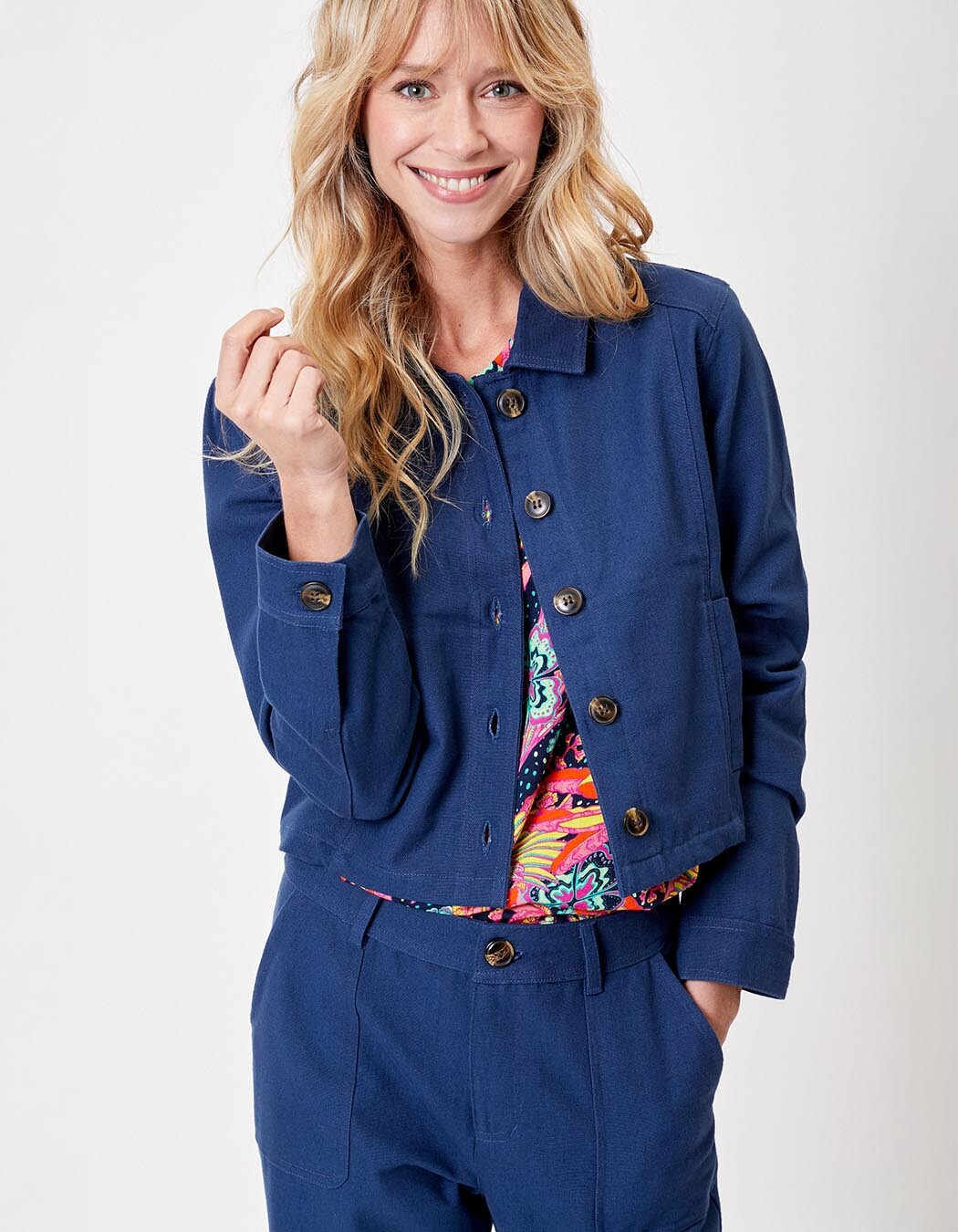 Short organic cotton jacket femme La Fiancée