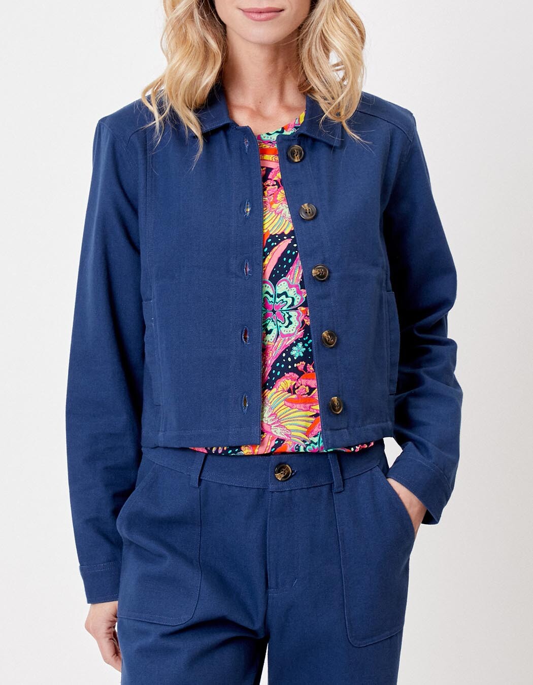 Short organic cotton jacket femme La Fiancée