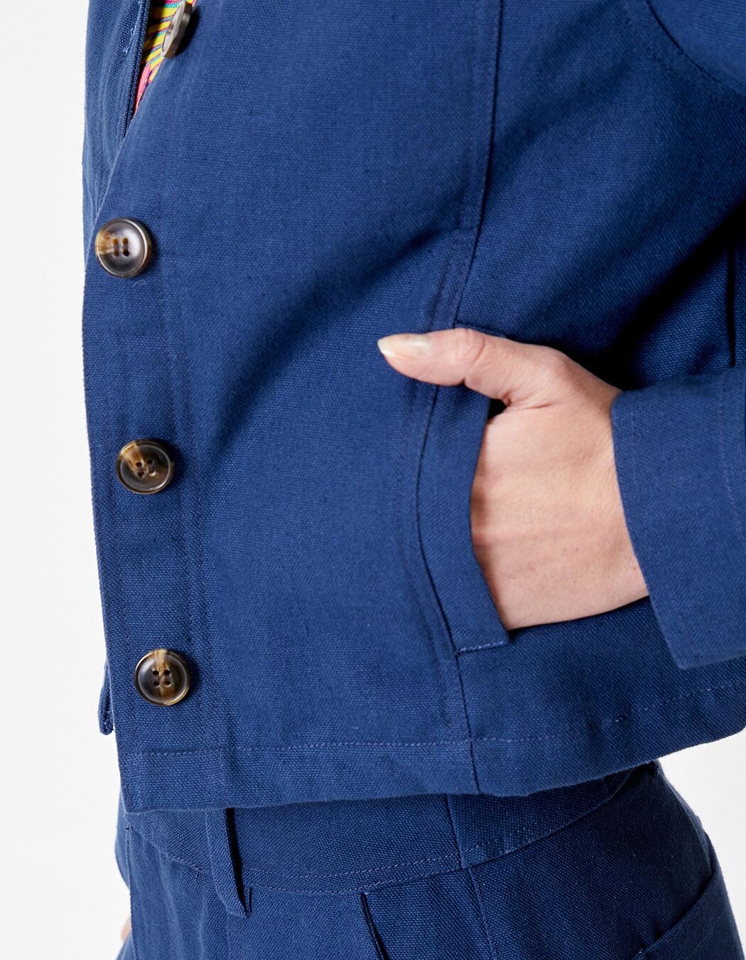 Short organic cotton jacket femme La Fiancée
