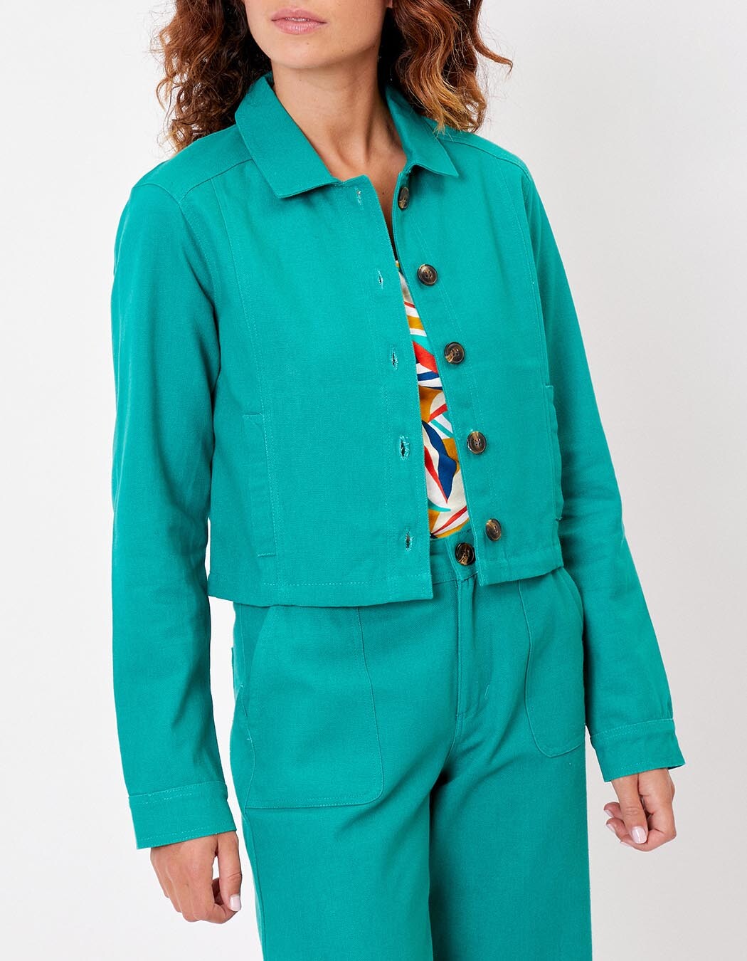 Short organic cotton jacket femme La Fiancée