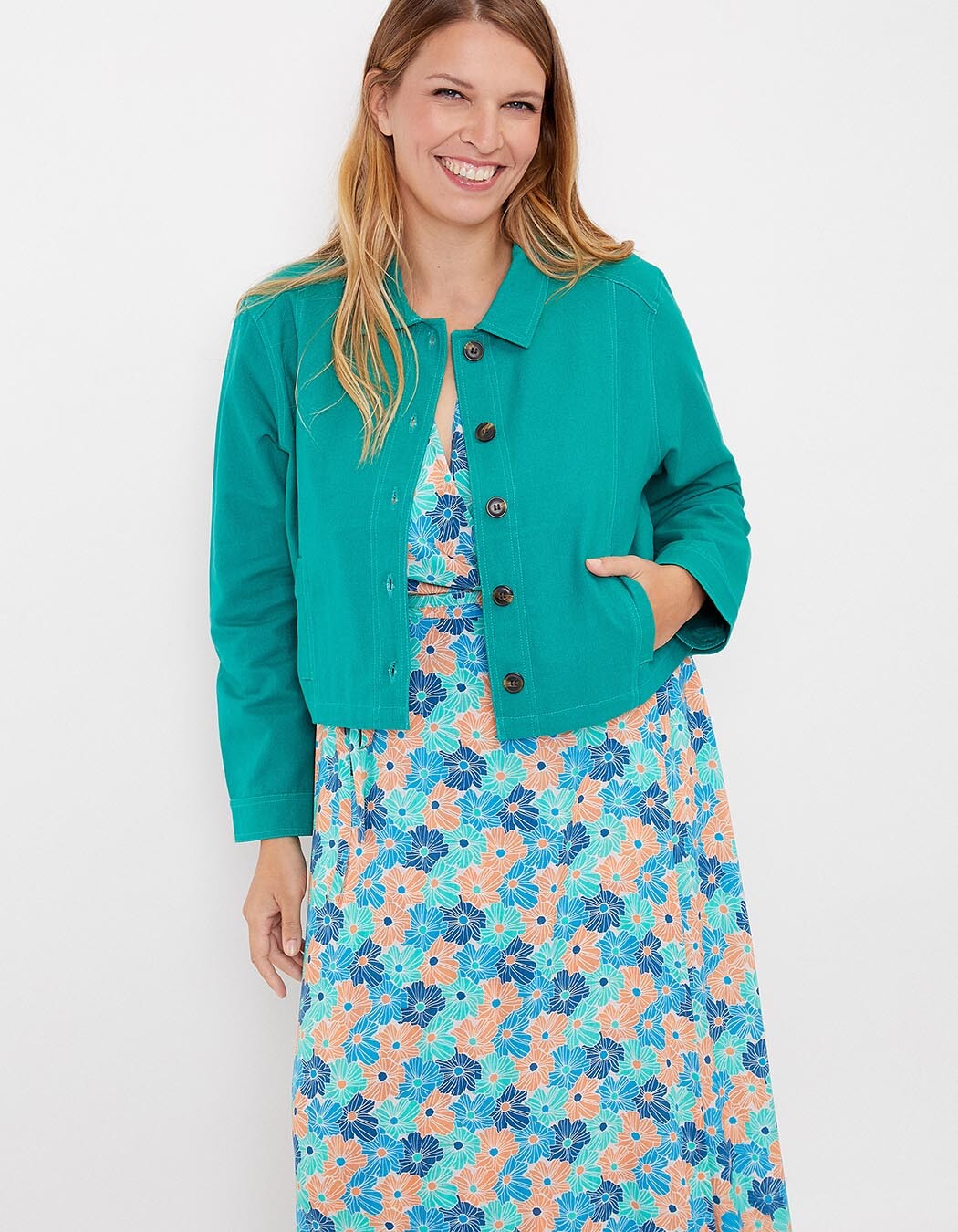 Short organic cotton jacket femme La Fiancée