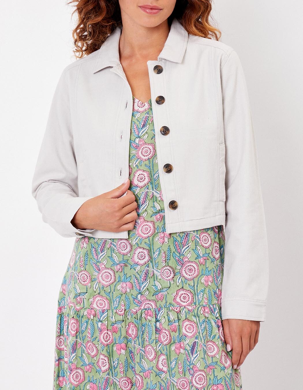 Short organic cotton jacket femme La Fiancée