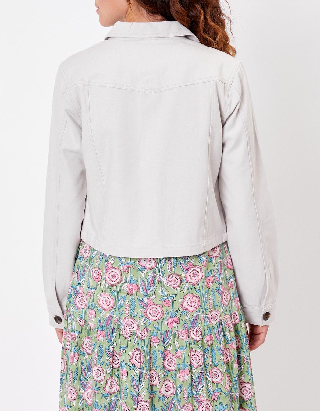 Short organic cotton jacket femme La Fiancée
