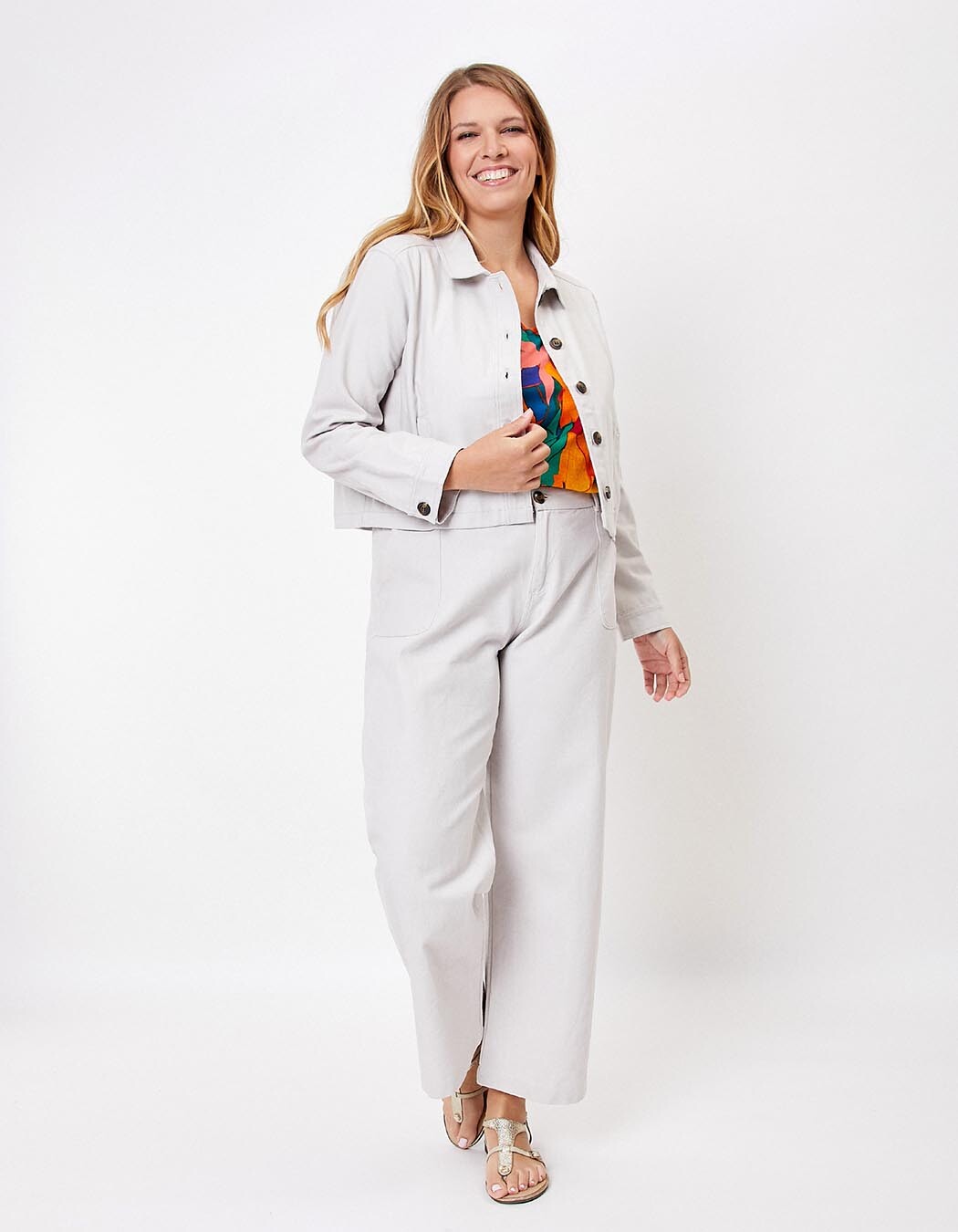 Short organic cotton jacket femme La Fiancée