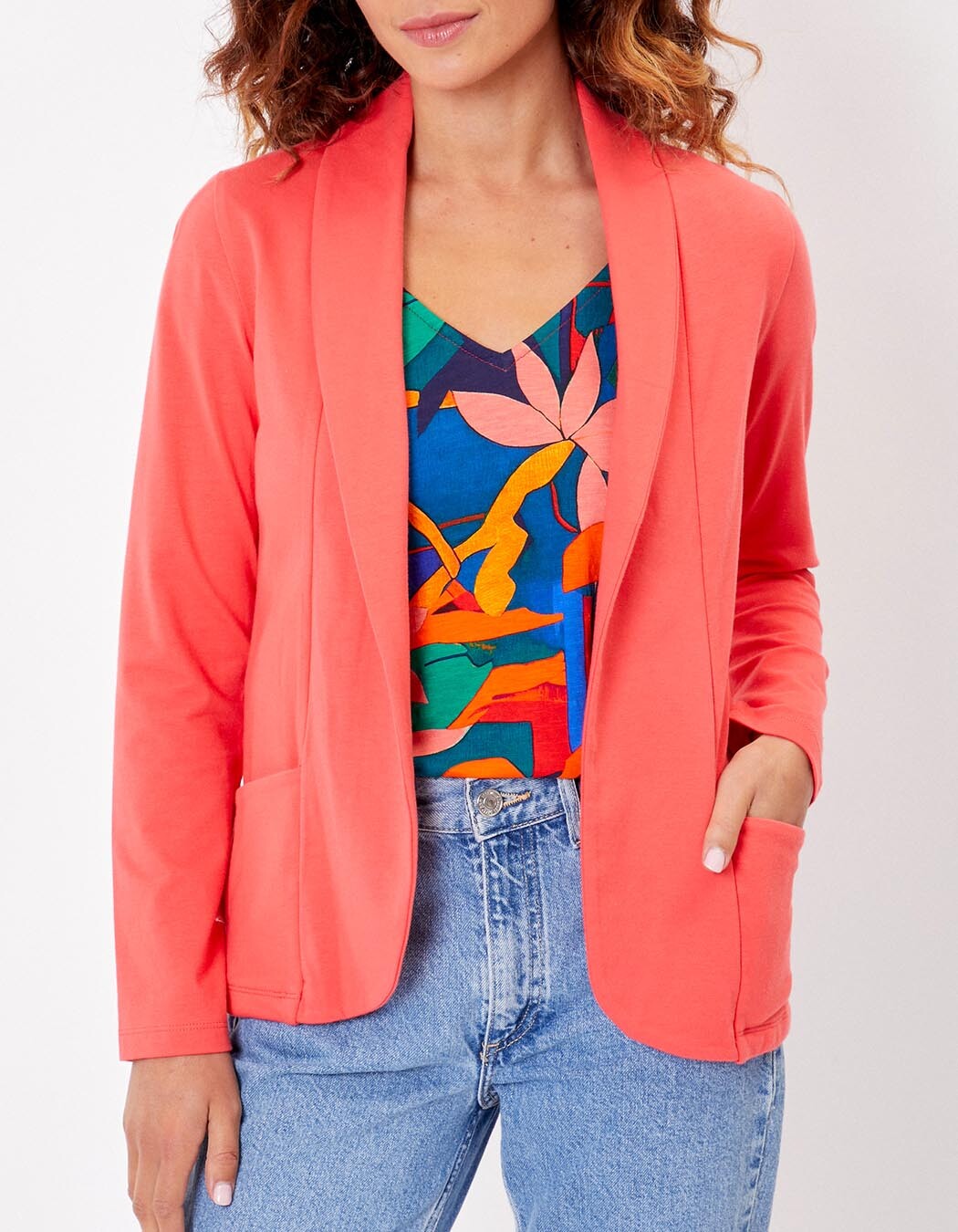 Soft organic knit jacket femme La Fianc&eacute;e