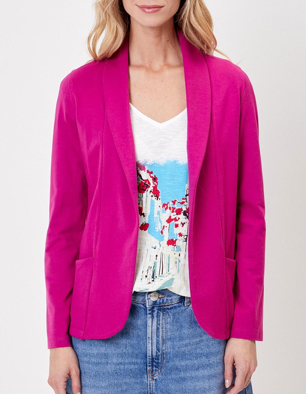 Soft organic knit jacket femme La Fianc&eacute;e
