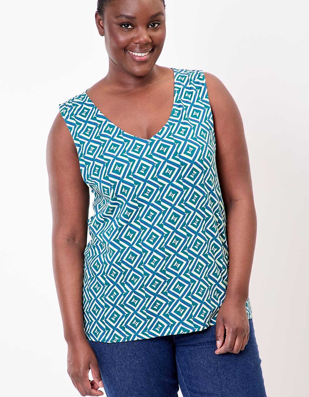 Organic cotton slub tank top femme La Fiancée