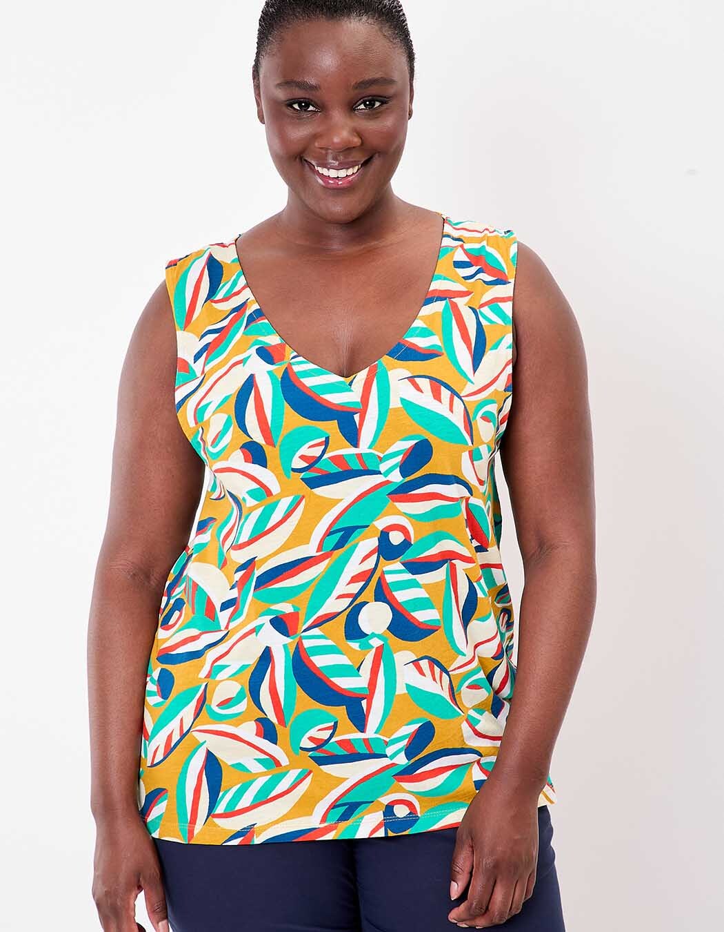 Organic cotton slub tank top femme La Fiancée