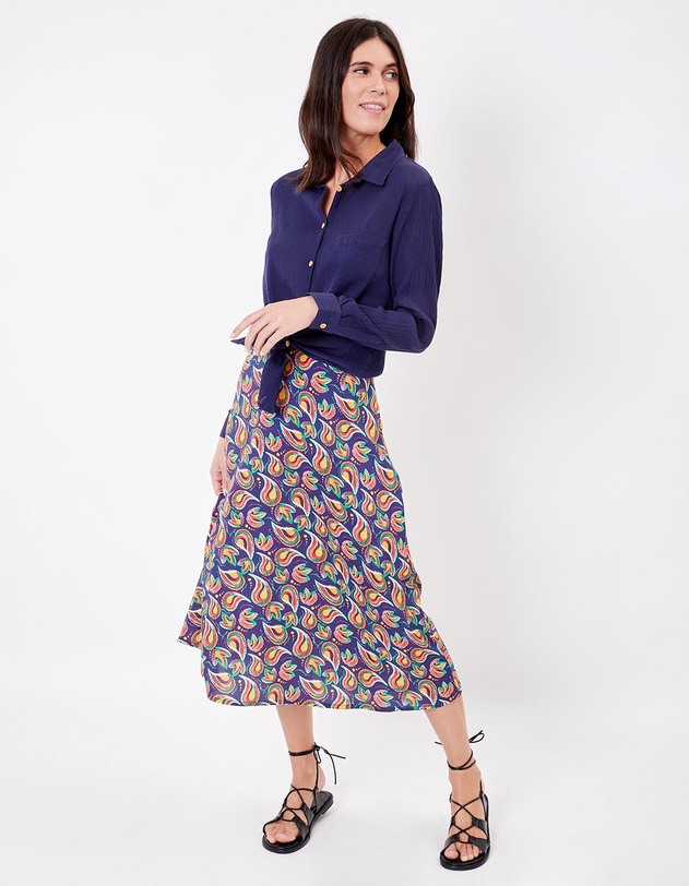 Straight organic cotton shirt femme La Fianc&eacute;e