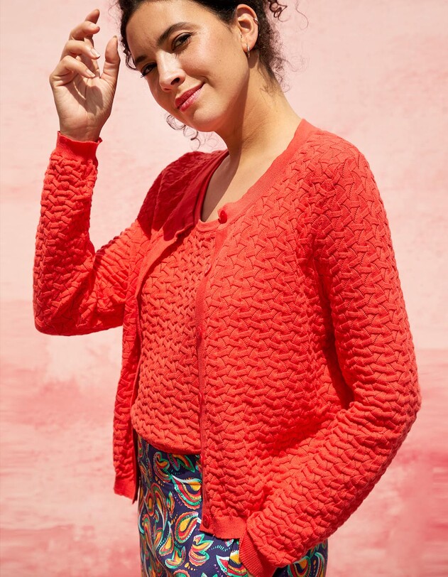 Fancy knit cardigan femme La Fianc&eacute;e