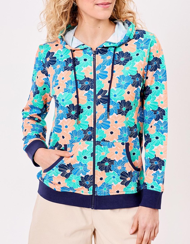 Printed organic cotton sweatshirt femme La Fianc&eacute;e