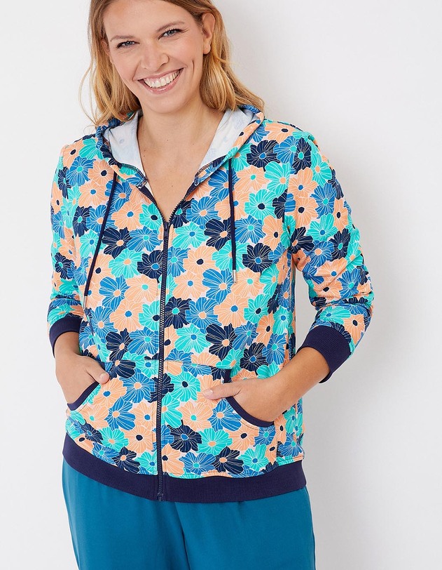 Printed organic cotton sweatshirt femme La Fianc&eacute;e