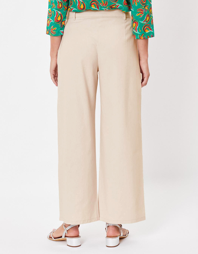 Flared 7/8 cotton pants femme La Fianc&eacute;e