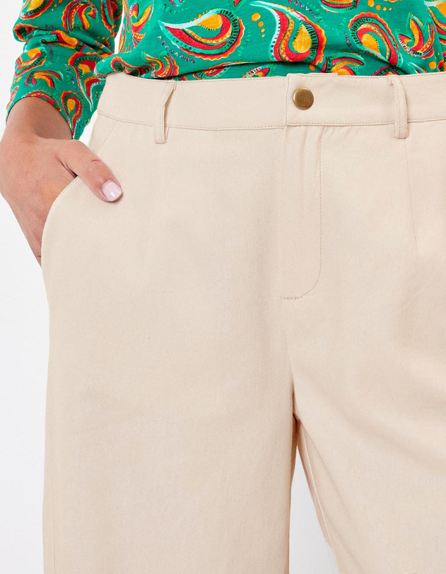 Flared 7/8 cotton pants femme La Fianc&eacute;e