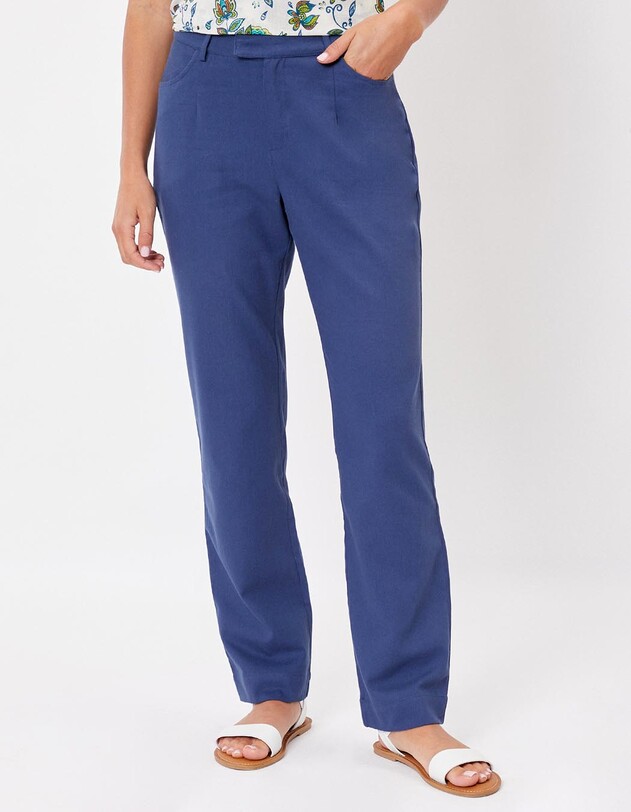 Cigarette-style cotton pants femme La Fianc&eacute;e