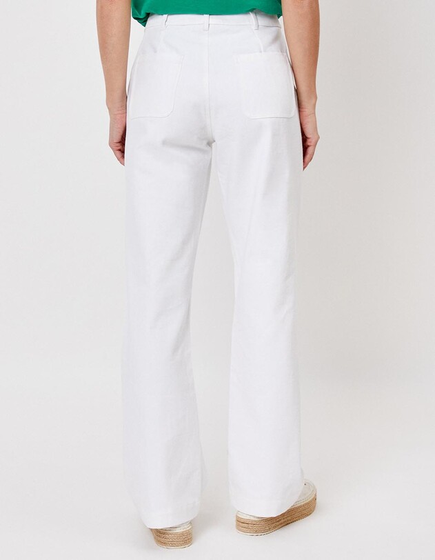 Straight thick cotton pants femme La Fianc&eacute;e