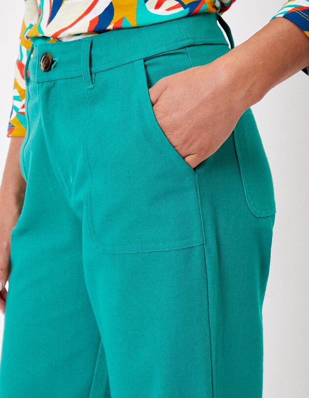 Straight thick cotton pants femme La Fianc&eacute;e