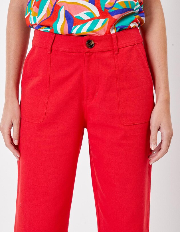 Straight thick cotton pants femme La Fianc&eacute;e