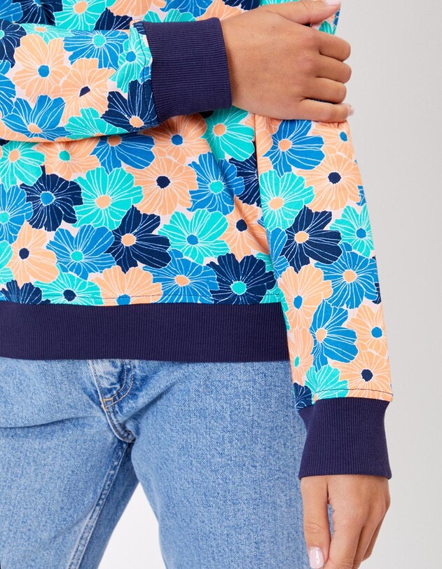 Printed organic cotton sweatshirt femme La Fianc&eacute;e