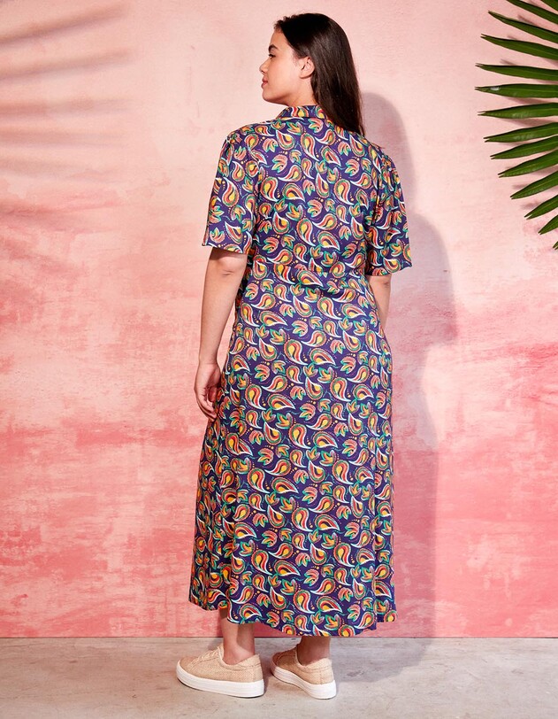 Long fluid shirt dress femme La Fianc&eacute;e