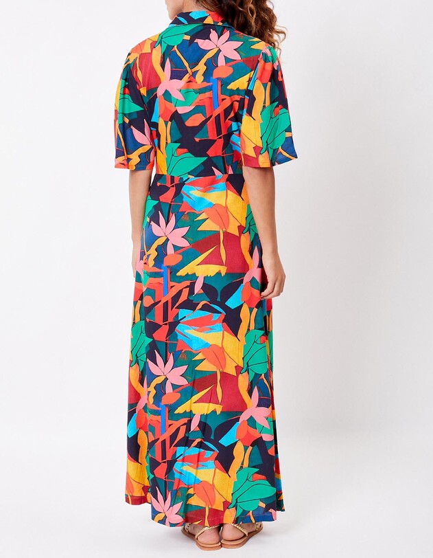 Long fluid shirt dress femme La Fianc&eacute;e
