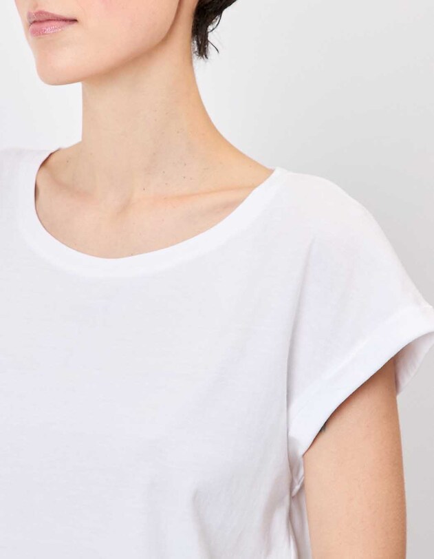Organic cotton lace t-shirt femme La Fianc&eacute;e