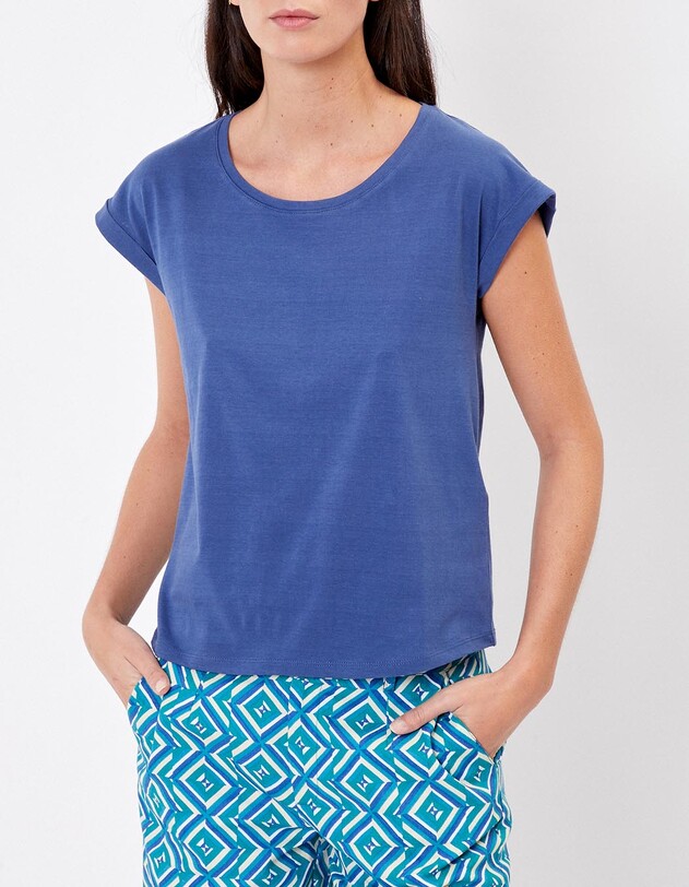 Organic cotton lace t-shirt femme La Fianc&eacute;e