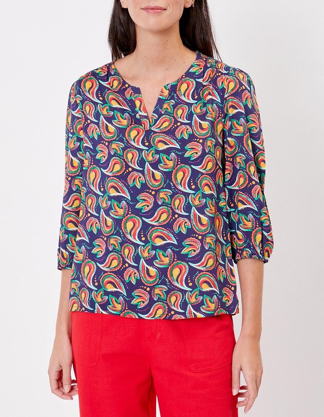 Fluid 3/4-sleeve top femme La Fianc&eacute;e